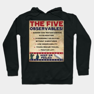 Five Observables (Old Paper Variant) Hoodie